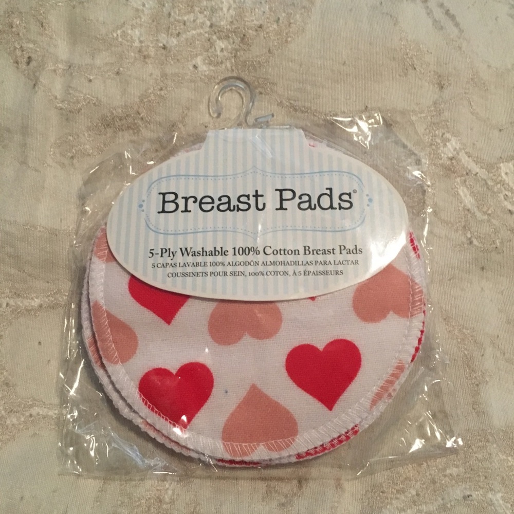Reusable breast pads for nursery never used